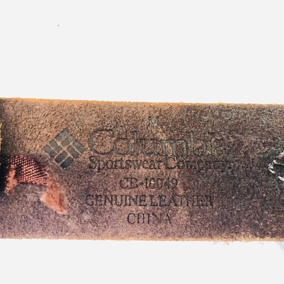 Columbia Boho Style Brown Leather Belt - Picture 6 of 7